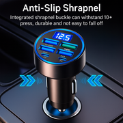 Chargeur Allume-Cigare Intelligent – 6 Ports USB + Affichage Digital LED | 12V/24V
